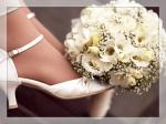 svatební kytice pro nevěstu z eustom, frézií a gypsophily